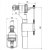 Zawór napełniający dolnopłuka 3/8