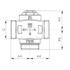 Zawór mieszający temperat. 61C 25  HERZ