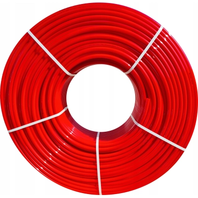 PEX rura PERT PREMIUM EVOH 16mm czerwona 600m